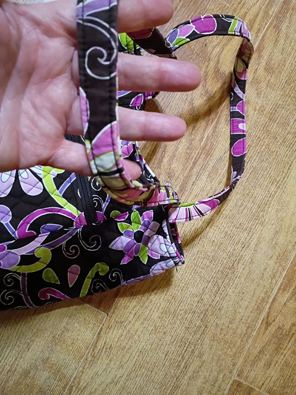 Vera Bradley Shoulder Bag  Floral Hipster Medium Bag With Matching Wallet